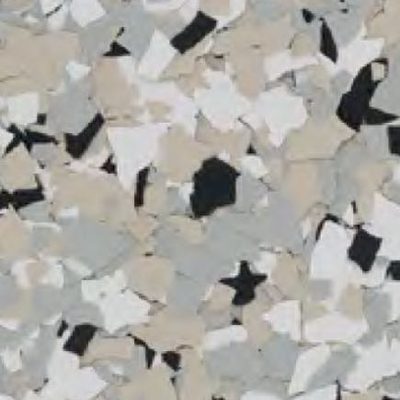 Cabin Fever flake floor coating color