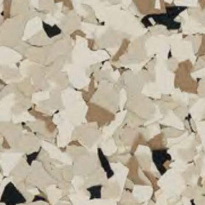 Driftwood flake floor coating color