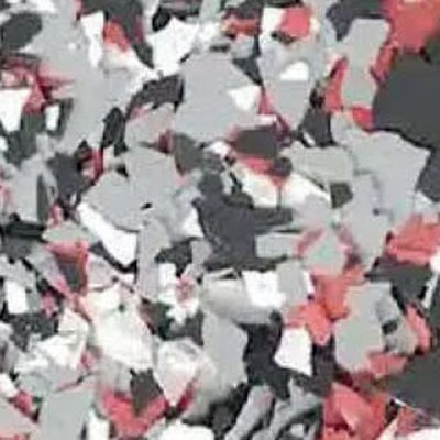 Hog flake floor coating color