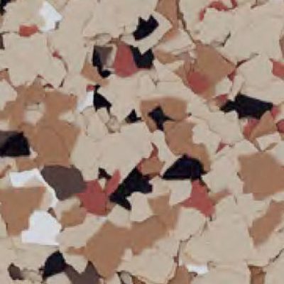 Pecan flake floor coating color
