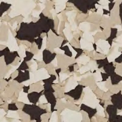 River Rock flake floor coating color